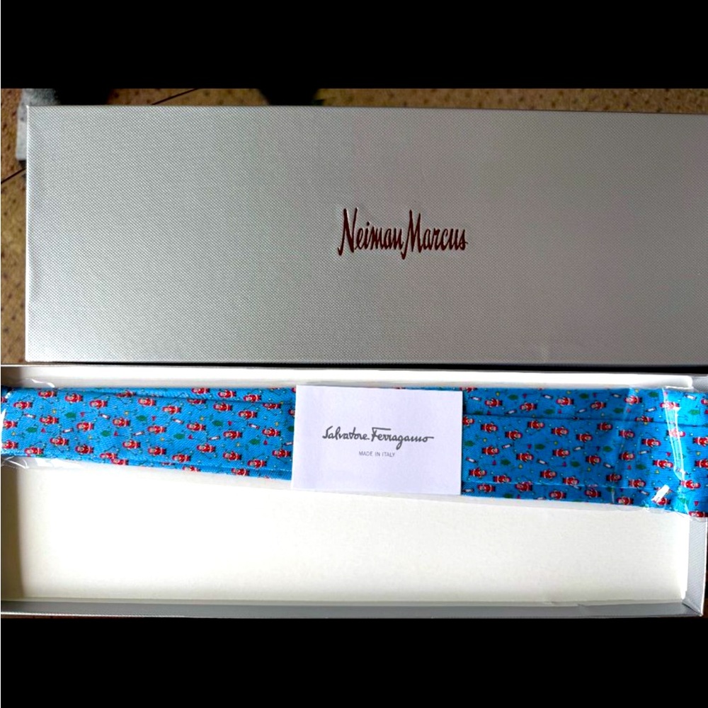 Brand new with tags and gift box holiday ferragamo tie